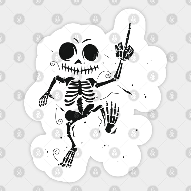 Dancing Skull Sticker by Whatastory